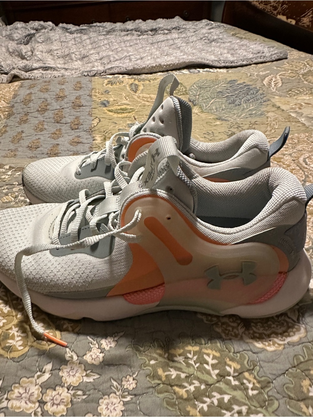 Under Armour Women's Light green and Peach Athletic Trainers Apex